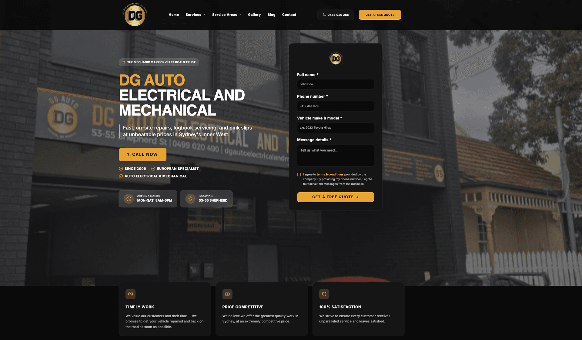 Auto Electrical & Mechanical Workshop